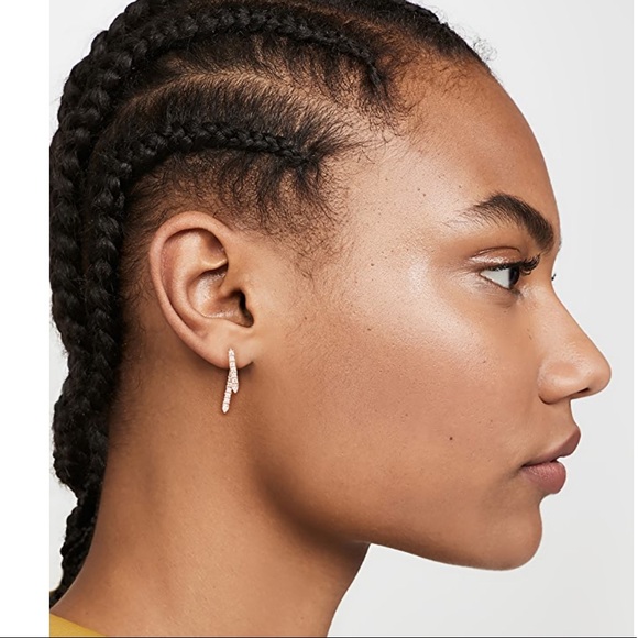 Elegant Gold and Silver Drop Earrings - Picture 5 of 10